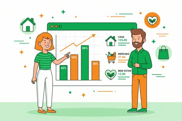 como dividir as despesas do casal proporcionalmente