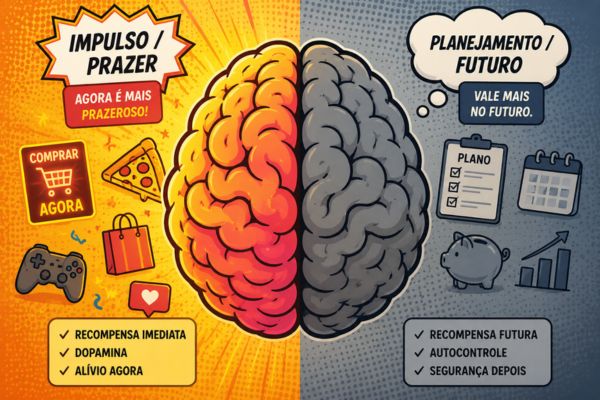 por que o cérebro prefere gastar agora a guardar para depois